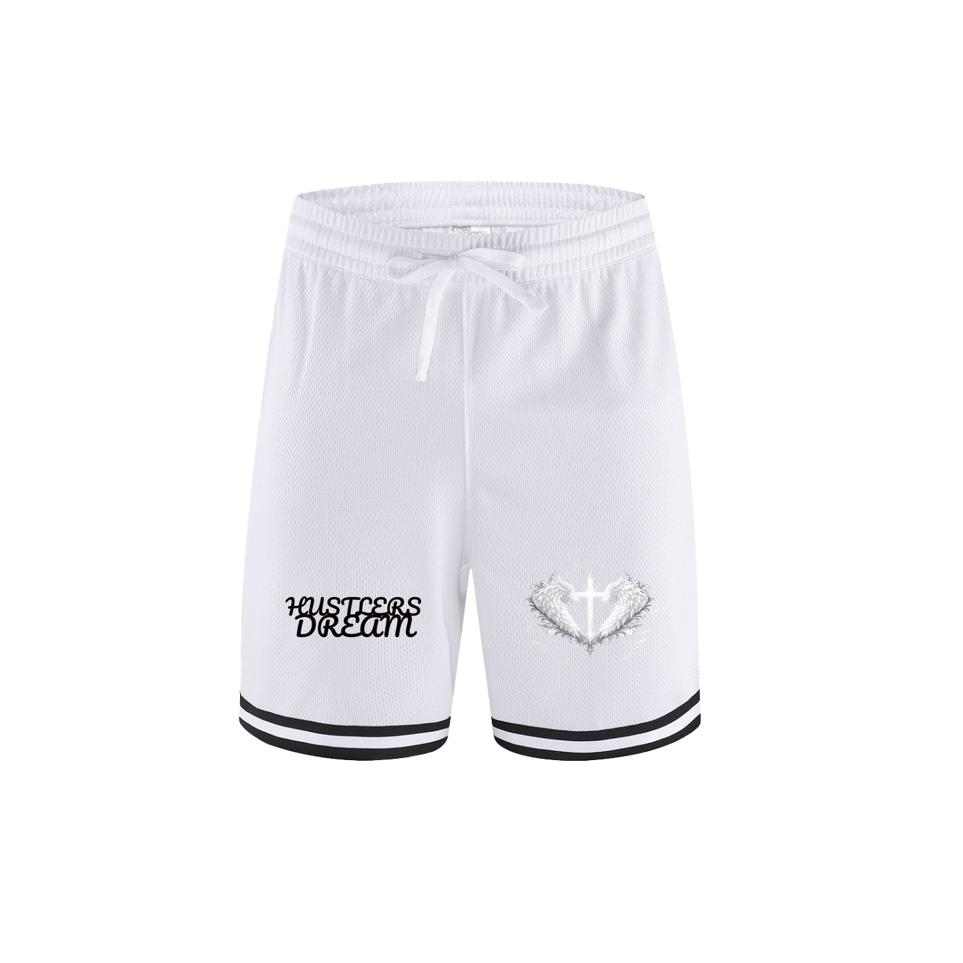 Hustlers Dream Christ Classic Stripe Trim Basketball Shorts