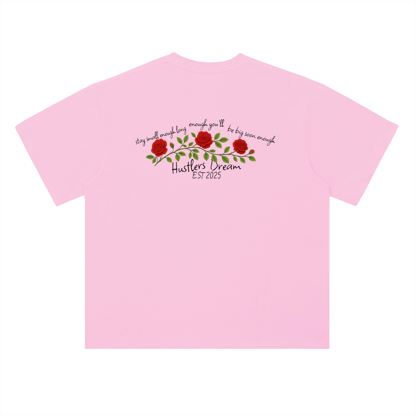 Hustlers Dream Flower co Heavyweight Drop Shoulder Cotton T-Shirt