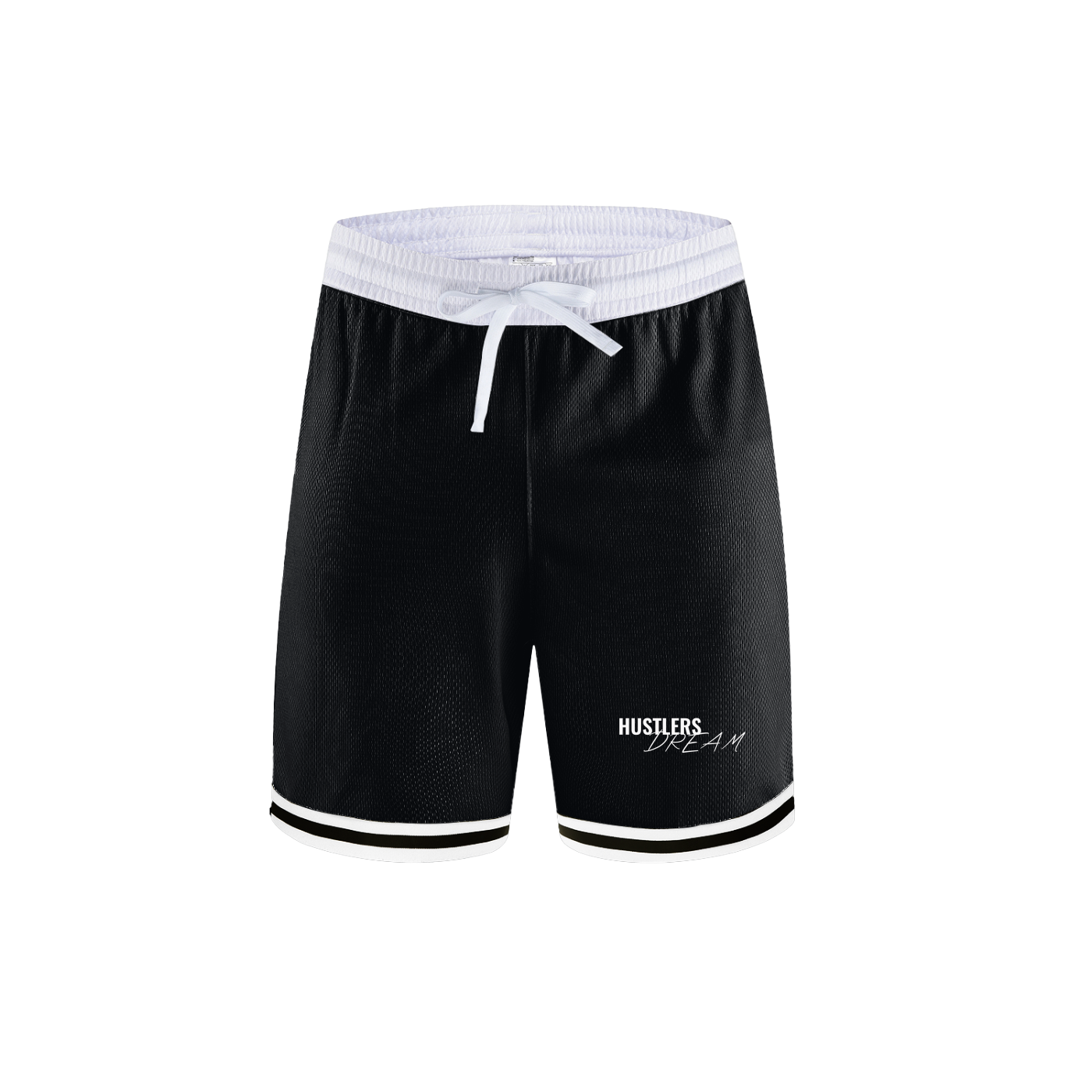Hustlers Dream Classic Stripe Trim Basketball Shorts